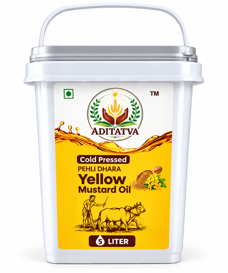 Cold pressed yellow mustard oil (5ltr)