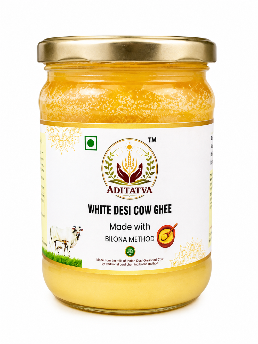 White Desi Cow Ghee - 500gm